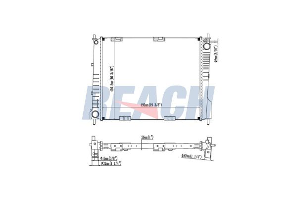 Su Radyatörü  Renault Clio III (08.2005->)  VALEO 735156