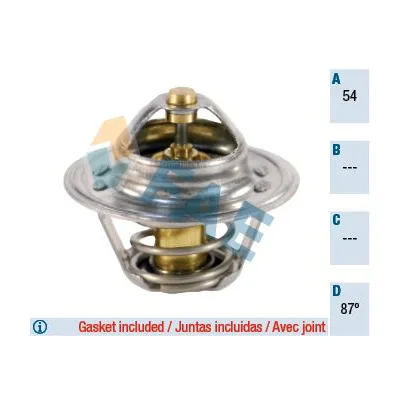Termostat 87 °C  Skoda Superb (3U4)(04.2002->)  ZEGEN ZTH1061