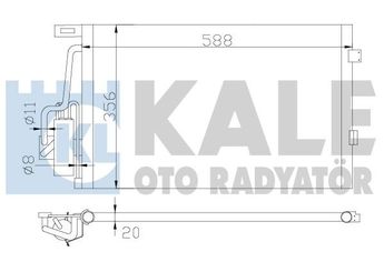 Klima Radyatörü  KALE 393700  1850114 1850092 13105999 13189080 1850 092 1850 114 93177215 93183711