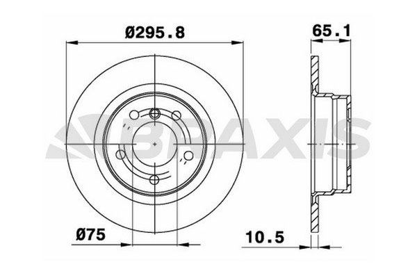 Fren Disk Ayna Arka Sağ ve Sol BRAXIS AE0476