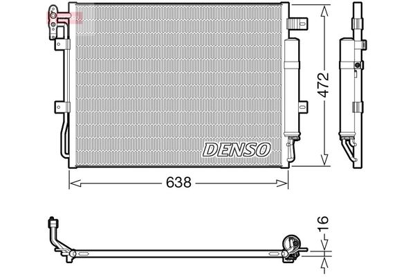 Klima Radyatörü  DENSO DCN14003