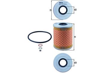 Yağ Filtresi  MAHLE OX 187D  11427833769 11427833242 11527833242 7833769