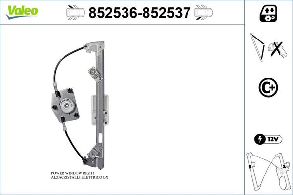 Cam Krikosu Arka Sol VALEO 852536