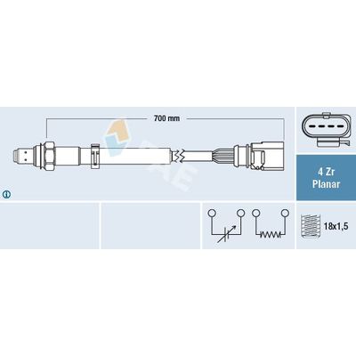 Oksijen (Lambda) Sensörü  Volkswagen Passat (3C2)(03.2005->2010)  FAE 77633
