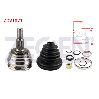 Aks Kafası Ön Dış Sağ veya Sol Skoda Octavia (1U2)(1999->)  ZEGEN ZCV1071