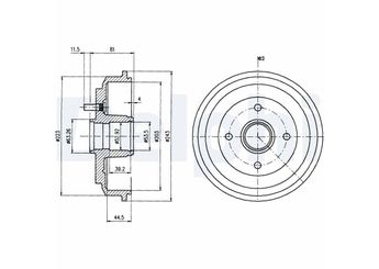 Kampana Arka Sağ veya Sol DELPHI BF487  5C161109AA 1151001 1213352 1315740 1416191 1468774 1507055 1598117 2561113AH 2S611113A1K 2S611113AG 2S611113AH 2S611113AJ 2S611113AK 2S6W1113AA 2S6W1113AB 4329656 4345314 4376842 6080431 6086628 7S611113AA 81AB1113AF 81AB1113AFW DD3226250 DD3226250A