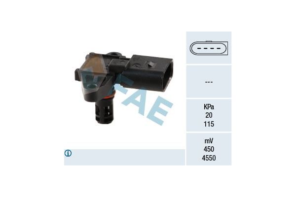 MAP Sensörü  Volkswagen Polo IV (9N3)(04.2005->2009)  NGK 91119
