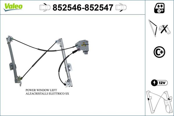 Cam Krikosu Ön Sol VALEO 852546