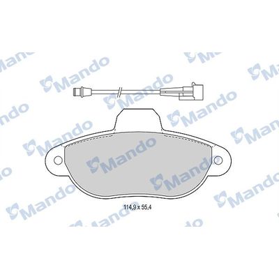 Fren Disk Balata Ön Fiat Punto (188) 3/5 Kapı (02.2002->)  MANDO MBF015497
