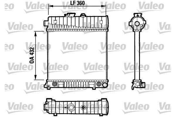 Su Radyatörü  Mercedes CLK Cabrio (BM 208)(04.1998->)  VALEO 731804