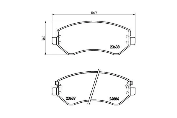 Fren Disk Balata Ön BREMBO P 37 007
