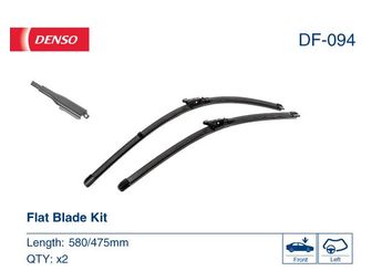 Silecek Süpürgesi Ön  580/475 mm - 23/19 inç DENSO DF-094  C2Z2268 C2Z2269