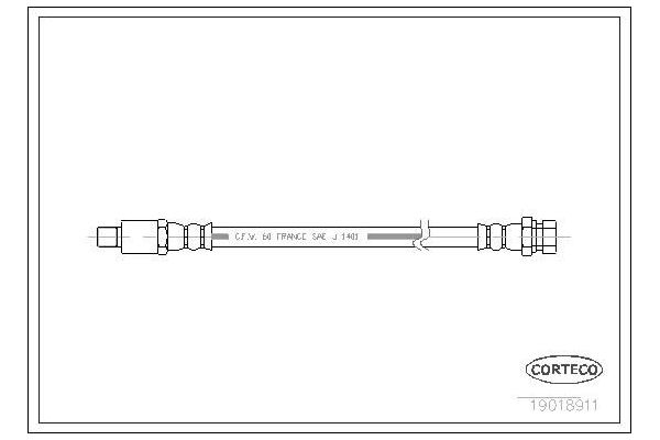 Fren Hortumu Ön Sağ veya Sol OTOZONE FHO1003