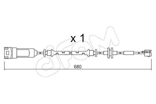 Balata İkaz Kablosu Ön CIFAM SU.145