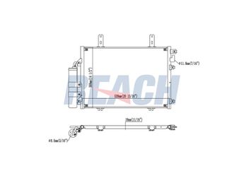 Klima Radyatörü  BRUCKE 7700301253  7700301253 77 00 301 253 8200221131 8200708128