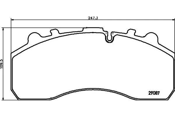 Fren Disk Balata Ön veya Arka EREN BALATA SWD-D.300 M149