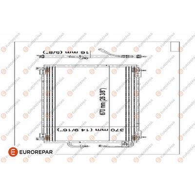 Klima Radyatörü  EUROREPAR E163299