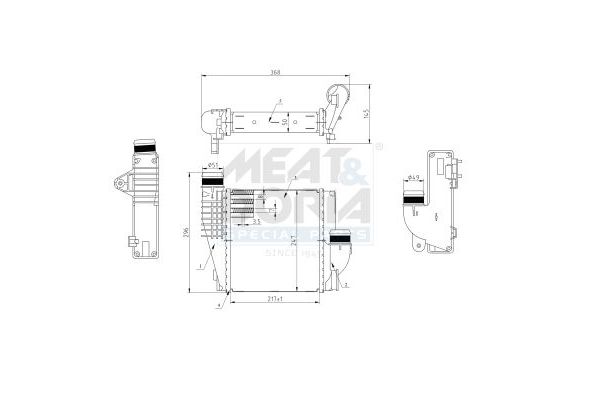 Turbo Radyatörü  Fiat Doblo (510) Cargo / Combi (2022->)  ORİS 785-4835