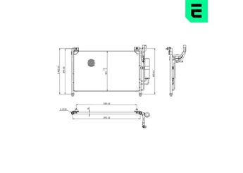 Klima Radyatörü  ERA 667392  DF7161480C DF7161480A DF71-61-480 A DF7161480B DF71-61-480 B DF7161480 DFY16148Z DFY1-61-48Z DFY16148ZA