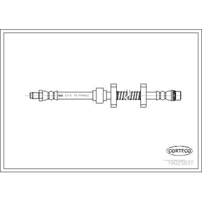 Fren Hortumu Ön Sağ veya Sol Citroen XM Break (07.1994->)  CAVO C900 703A