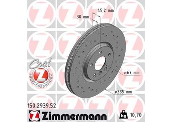 Fren Disk Ayna Ön Sağ ve Sol ZIMMERMANN 150.2939.52  34106881045 34106891081 3410 6 891 081 34116865711 3411 6 865 711 3410 6 881 045
