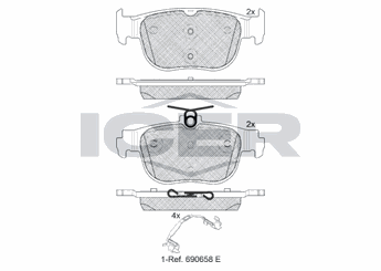 Fren Disk Balata Arka BEŞER 4440  5WA698451 5WA698451G 5WA 698 451 G 5WA 698 451 5WA698451E 5WA 698 451 E 8Y0698451 8Y0 698 451 5WA698451K 5WA 698 451 K