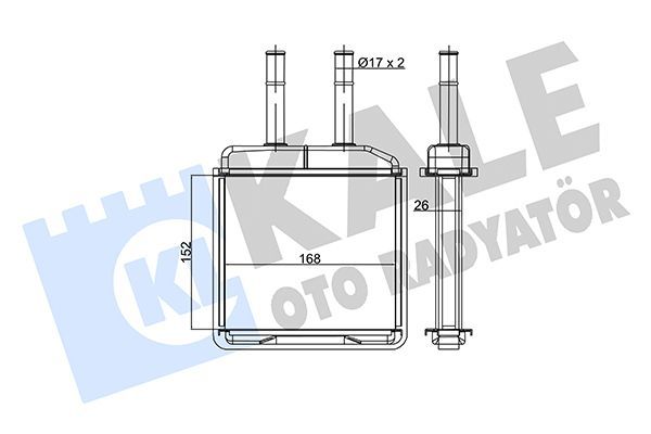 Kalorifer Radyatörü  Chevrolet Matiz (2004->2005)  KALE 360795
