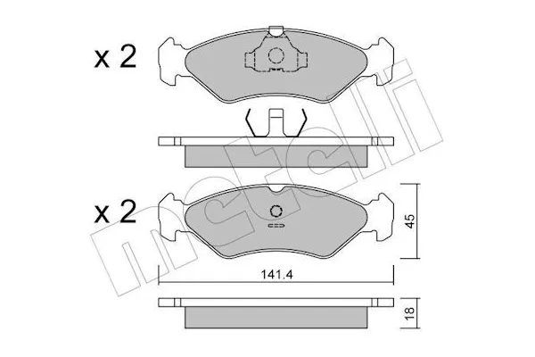 Fren Disk Balata Ön Ford Ka (CCQ)(09.1996->)  LEO L10-1390