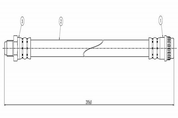 Fren Hortumu Arka Sağ veya Sol Renault R 19 Chamade 4 Kapı (L53)(06.1989->)  CAVO C800 364A