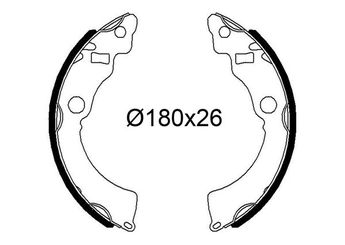 Fren Pabuçlu Balata Arka VALEO 564264  5320050830 53200-50830