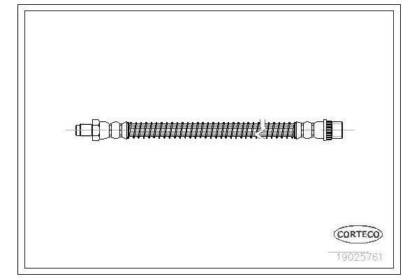 Fren Hortumu Ön Sağ veya Sol Peugeot 806 (01.1994->)  OSSCA 00331
