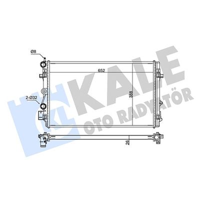Su Radyatörü  Audi A1 (8X1)(08.2010->)  KALE 345850