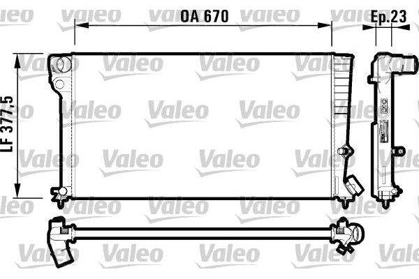 Su Radyatörü  Citroen Berlingo (08.1996->)  VALEO 731744