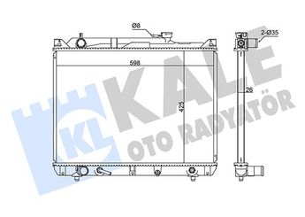 Su Radyatörü  KALE 346035  52014529AB 1770052D10 1770052D11
