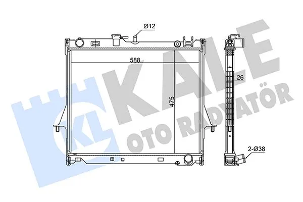 Su Radyatörü  Nissan Juke (F16)(09.2019->)  KALE 358700