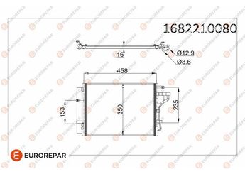Klima Radyatörü  EUROREPAR 1682210080  1682210080 976061Y000 976061Y001