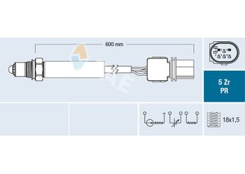 Oksijen (Lambda) Sensörü  FAE 75111  11787570104 11 78 7 570 104 757010402 7 570 104 02