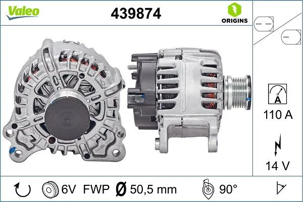 Alternatör  VALEO 439874