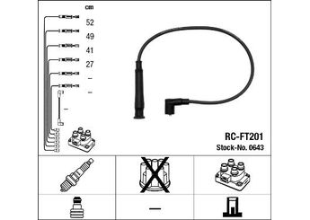 Buji Kablosu  NGK 0643  T757C