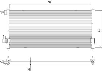 Klima Radyatörü  MADE IN TAIWAN 2T1H19710AC  30525008 2T1H19710AC 2T1H-19710-AC 4367057 4488406