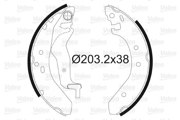 Fren Pabuçlu Balata Arka MG Rover Rover 25 (RF)(1999->)  VALEO 562087