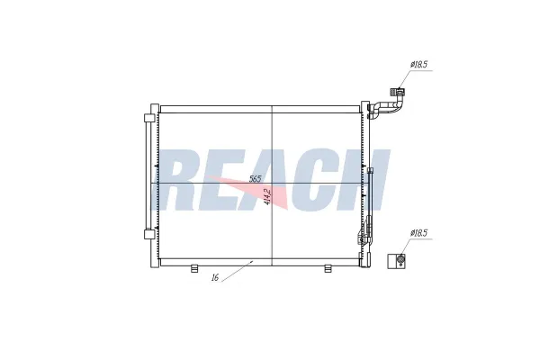 Klima Radyatörü  ORİS CFR450016