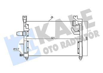 Klima Radyatörü  KALE 342620  KK17461480A KK17461480B KK17461480C