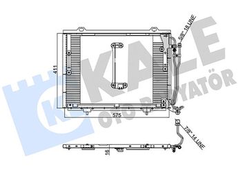 Klima Radyatörü  KALE 392500  A2028301070 2028301070 202 830 10 70