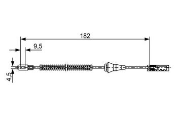 El Fren Teli Arka Sağ veya Sol BOSCH 1 987 482 449  522654 18045189 522005 5 22 005 522653 5 22 653 5 22 654 9127518 91 27 518 9127527 91 27 527