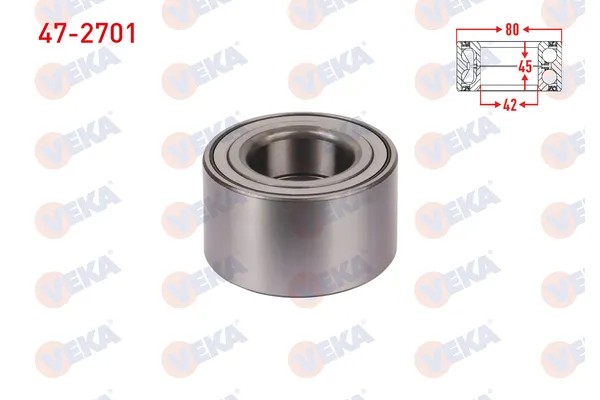 Teker Rulmanı Ön Sağ veya Sol VEKA 47-2701