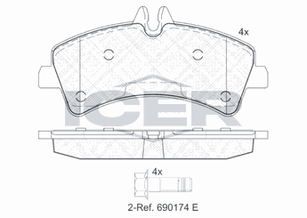 Fren Disk Balata Arka ART A06.1984  64204520 4862603AA 04862603AA 44208120 004 420 81 20 54207420 005 420 74 20 64202220 006 420 22 20 006 420 45 20 5420742028 542 074 20 28 2E0698451A 2E0 698 451 A 2E0698451B 2E0 698 451 B 2E0698451G 2E0 698 451 G