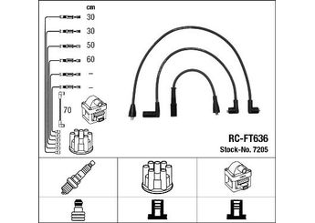 Buji Kablosu  NGK 7205  