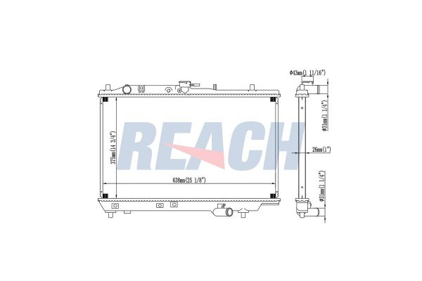 Su Radyatörü  Kia Sephia (1993->)  ORİS BKI021016