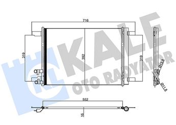 Klima Radyatörü  ORİS CVW402016  5Q0816411BC 5WA816411A